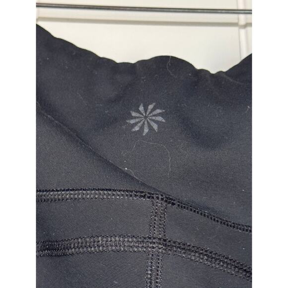 Athleta Black Performance Leggings w/ Drawstring & Side Seams Size Small - Picture 7 of 12
